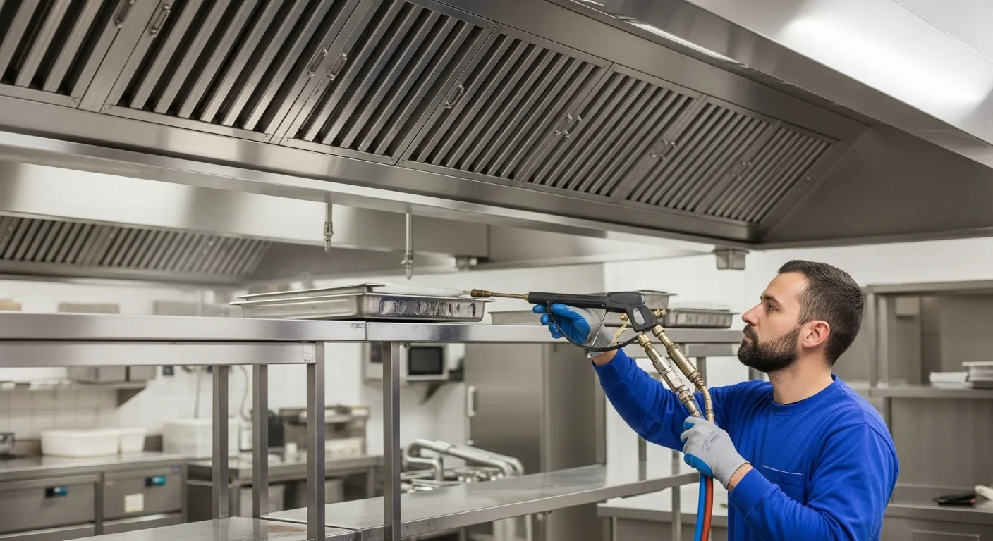 Commercial kitchen extract cleaning in Bingley