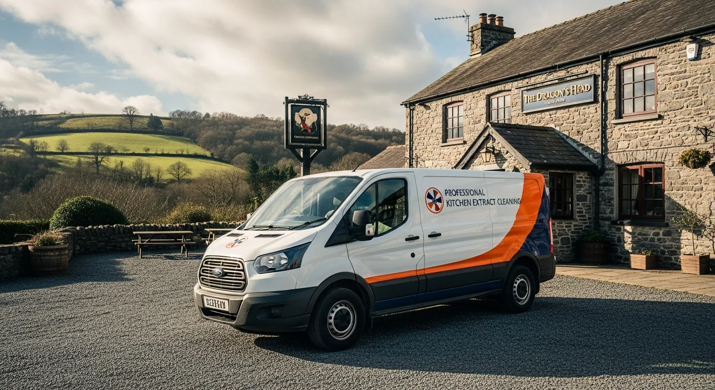 Commercial kitchen extract cleaning in Ilkley